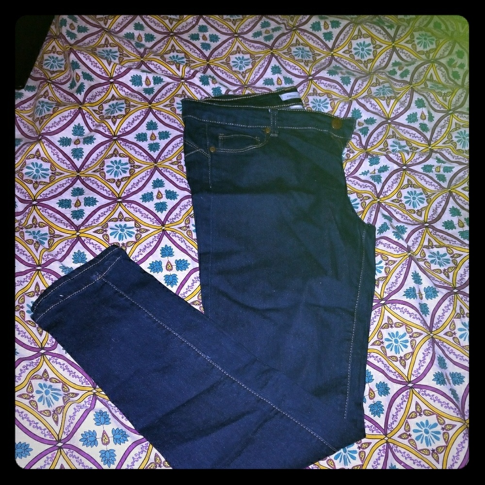 Dark blue jeans